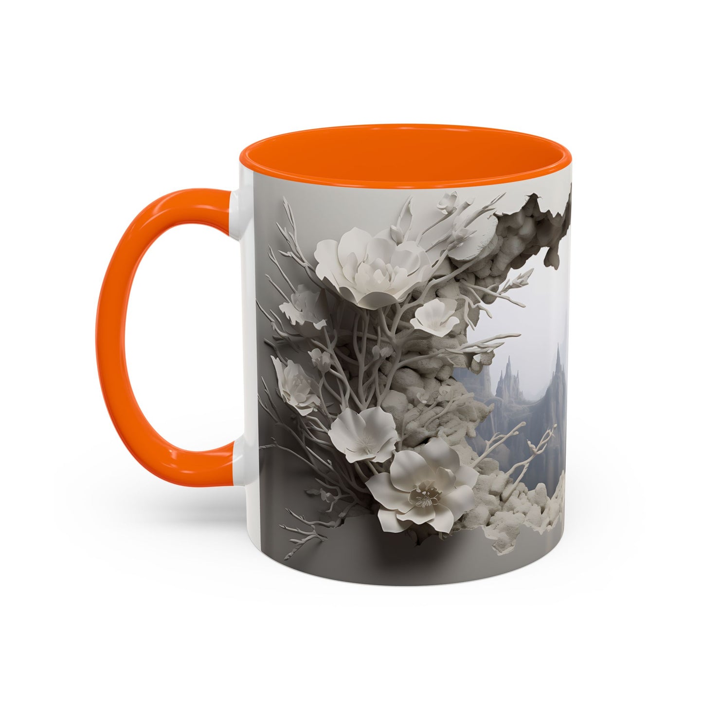 Elevate Your Morning Routine with the 3D Misty Forest - Accent Coffee Mug (11, 15oz) Mely Mela