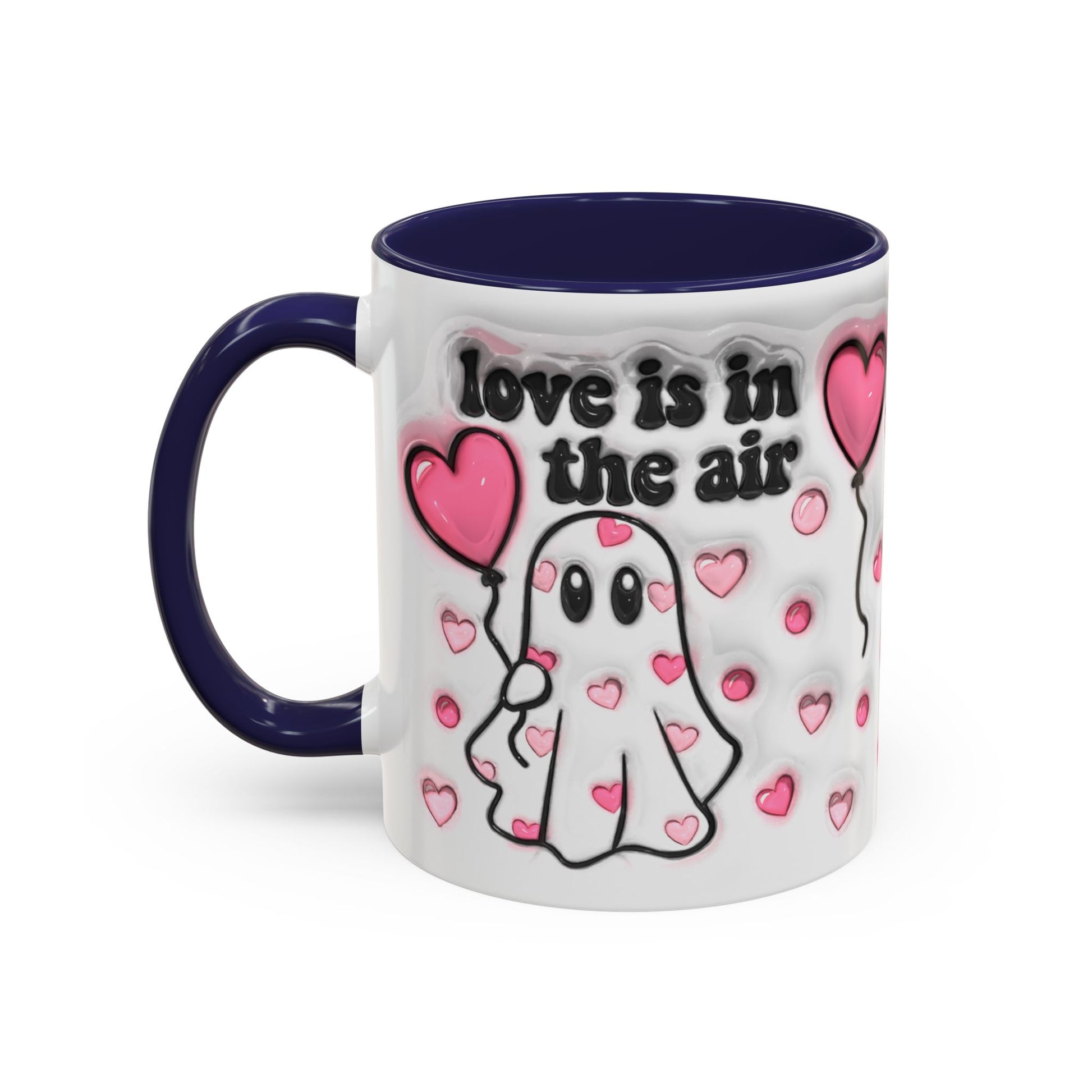 "Love is in the Air" Accent Coffee Mug – Perfect Valentine’s Day Gift (11oz & 15oz) Mely Mela