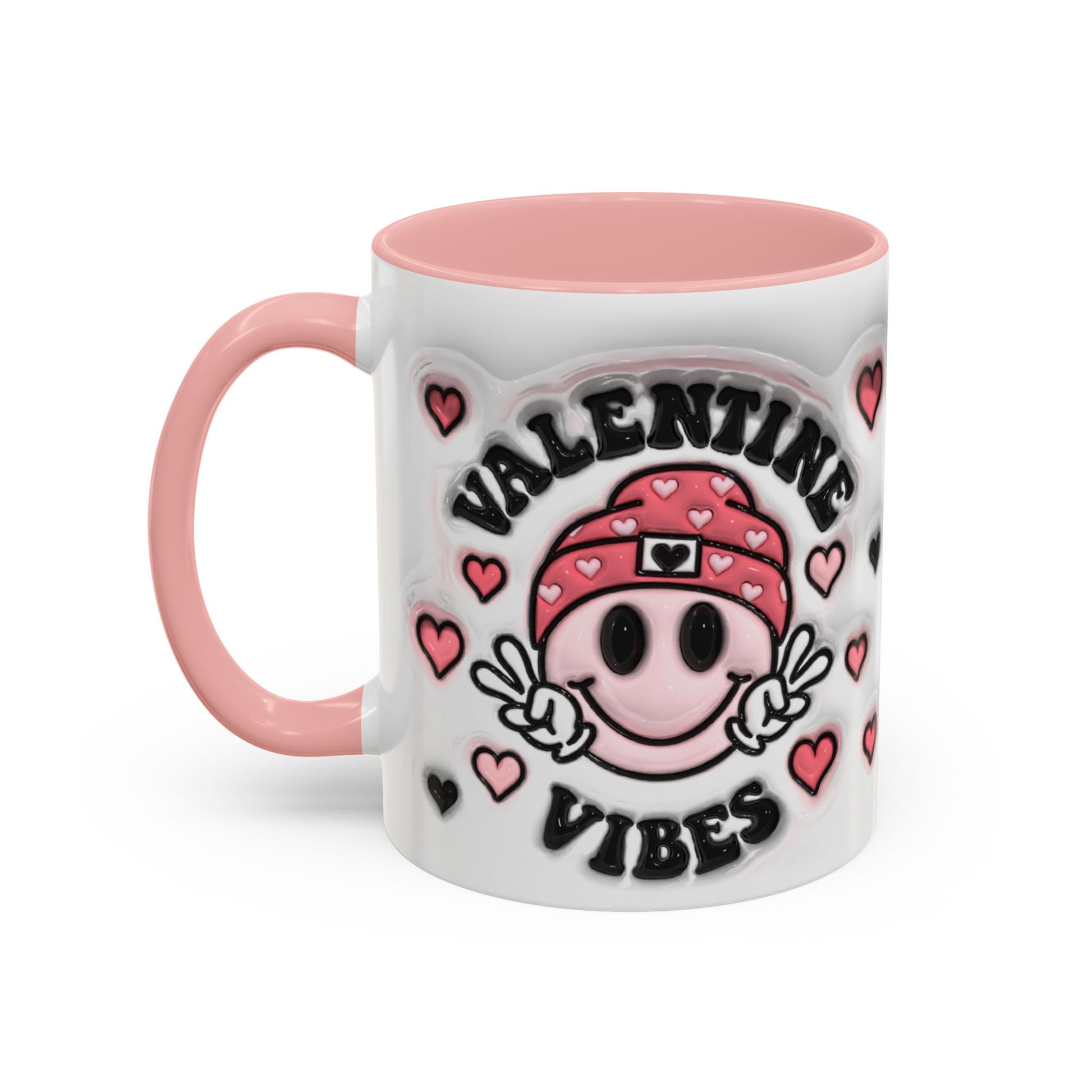 Valentine Vibes - Accent Coffee Mug (11oz, 15oz) Mely Mela