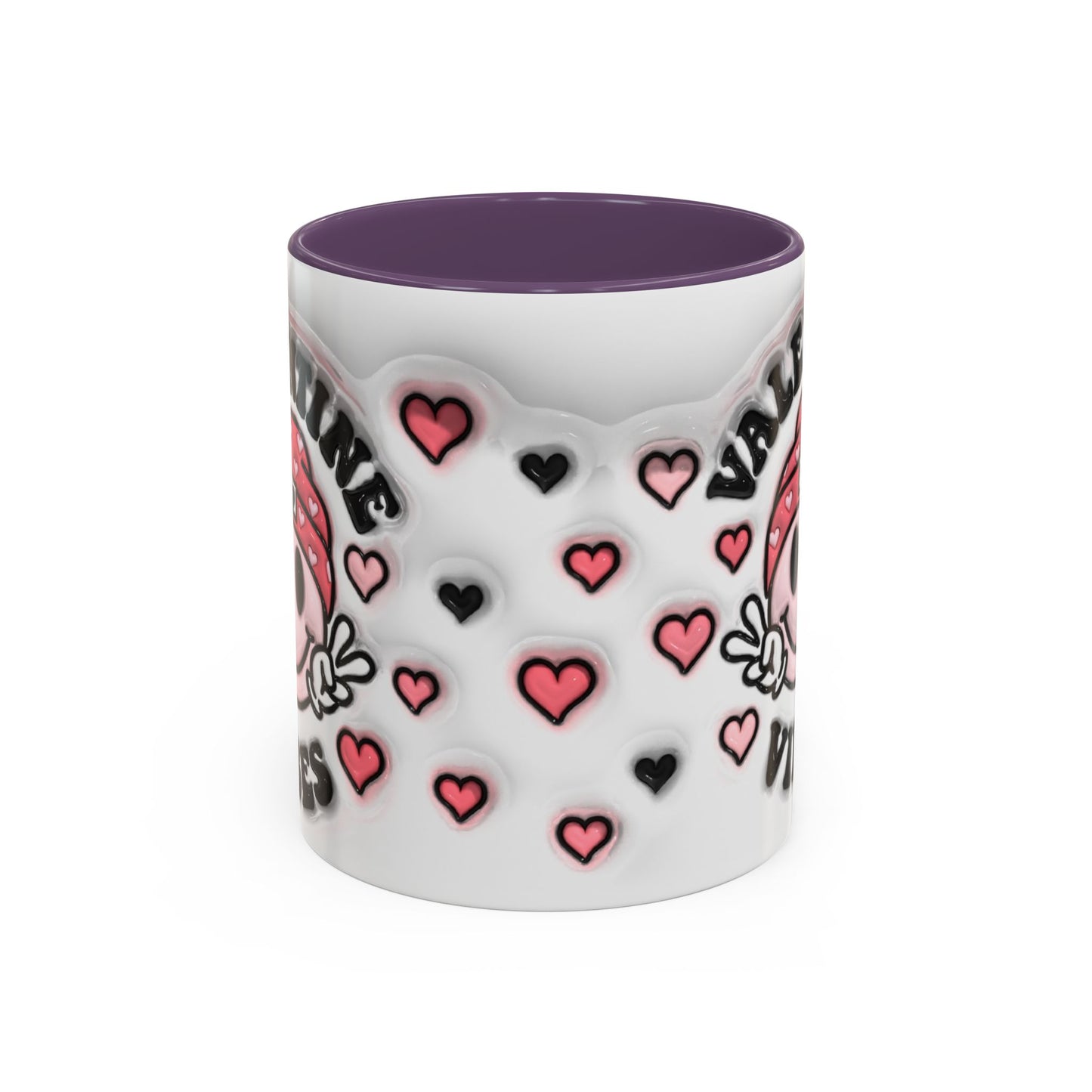 Valentine Vibes - Accent Coffee Mug (11oz, 15oz) Mely Mela