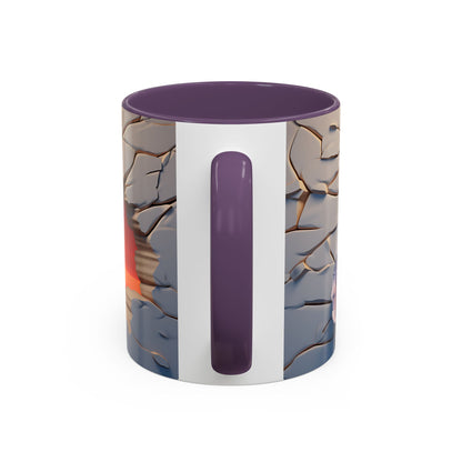 Elevate Every Sip with the 3D Canyon at Dusk - Accent Coffee Mug (11, 15oz) Mely Mela