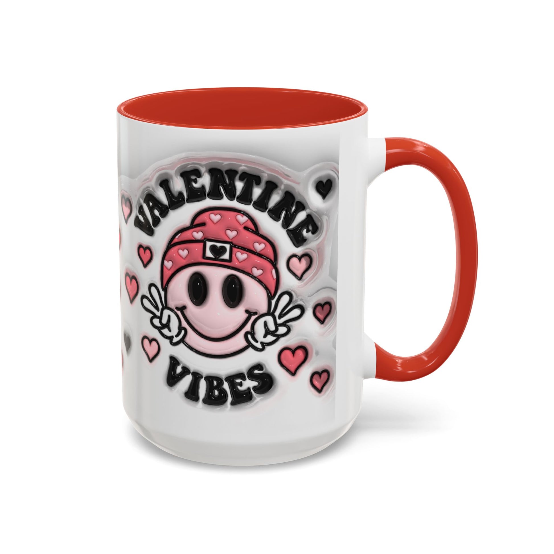 Valentine Vibes - Accent Coffee Mug (11oz, 15oz) Mely Mela