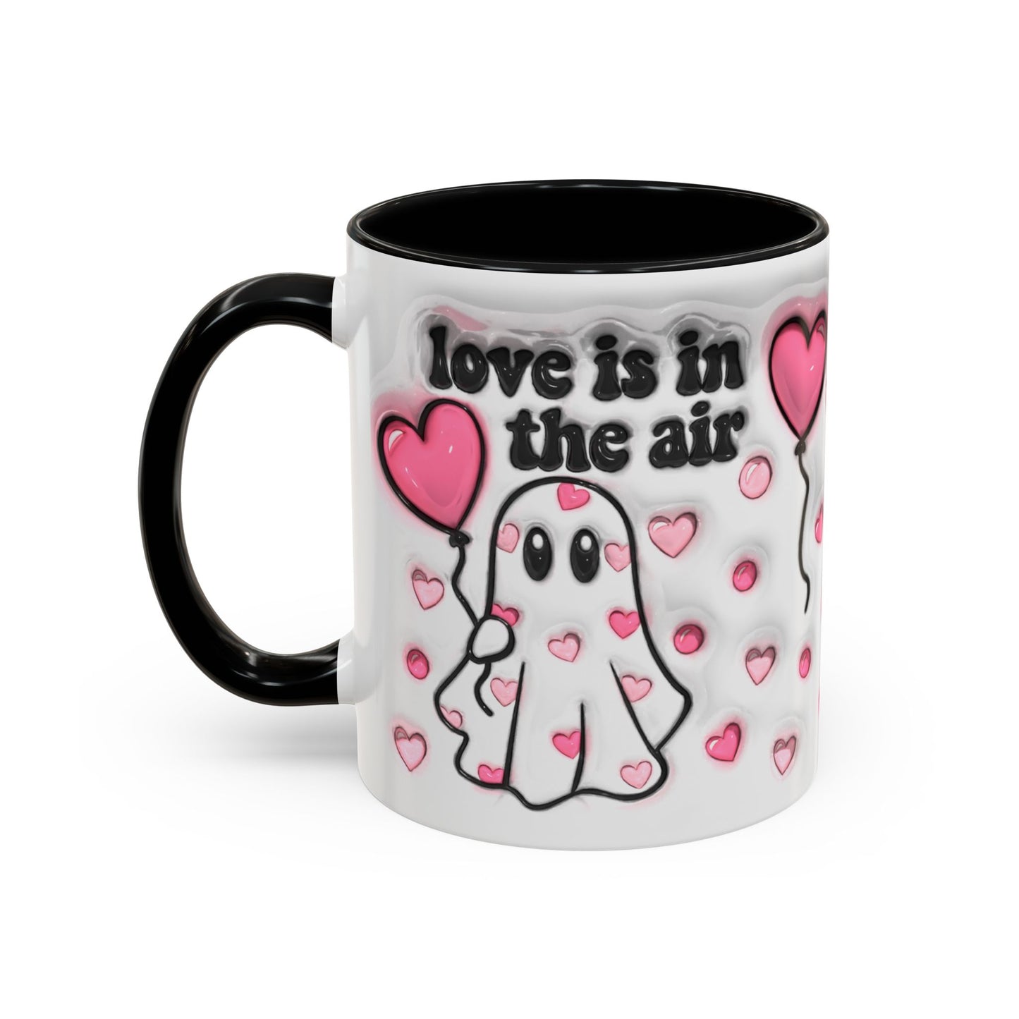 Love is in the Air - Accent Coffee Mug – Perfect Valentine’s Day Gift (11oz & 15oz) Mely Mela