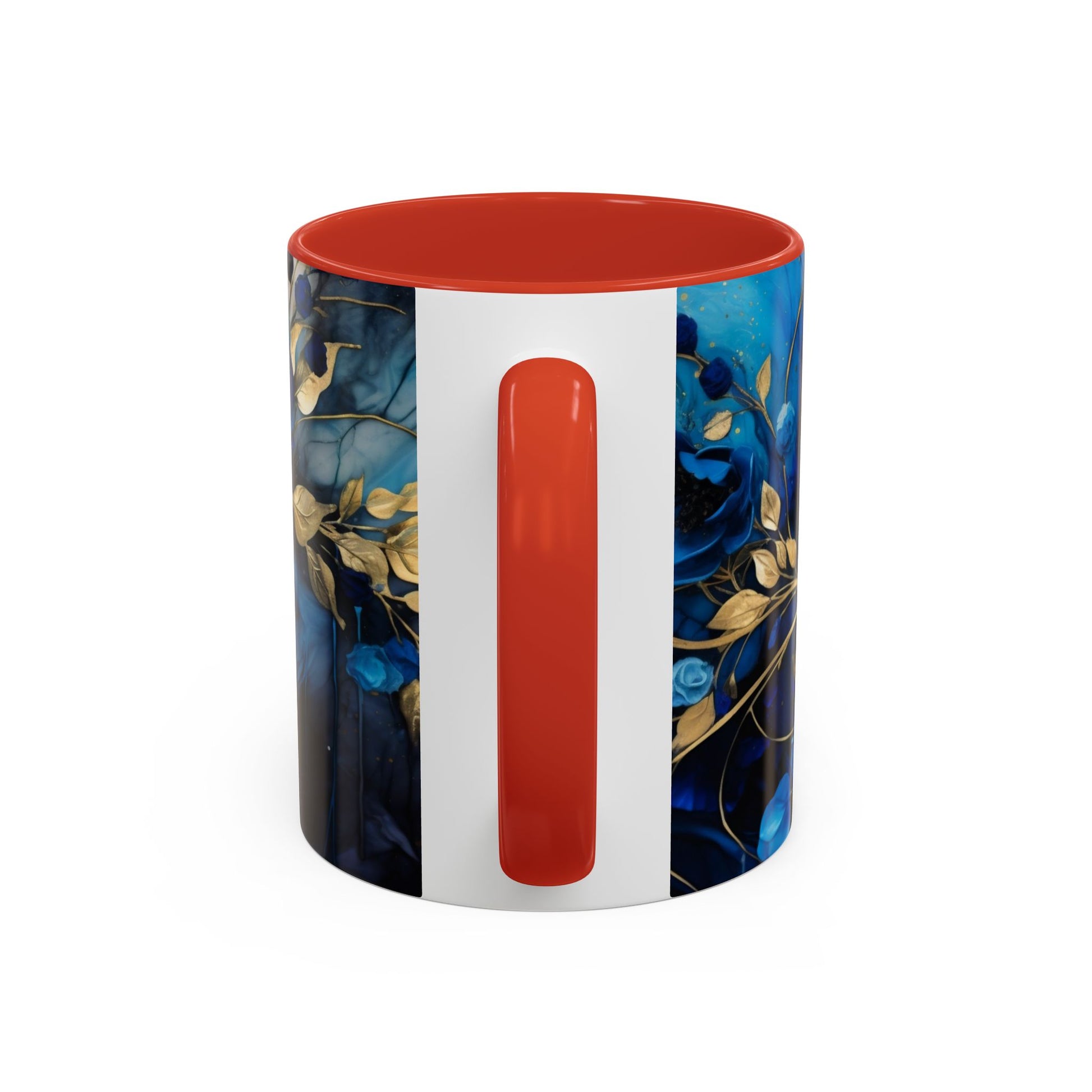 Elegance in Every Sip: Blue Roses - Accent Coffee Mug (11, 15oz) Mely Mela