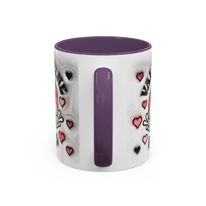 Valentine Vibes - Accent Coffee Mug (11oz, 15oz) Mely Mela