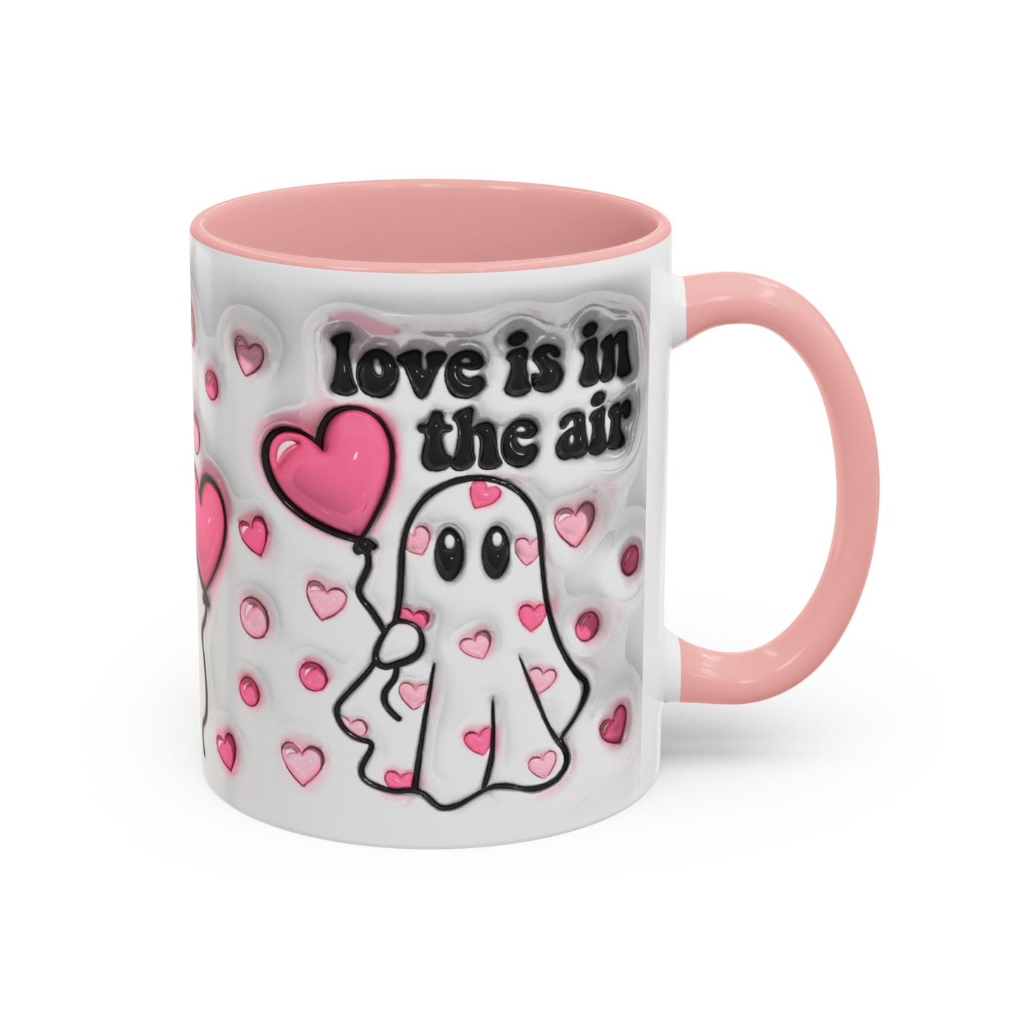 "Love is in the Air" Accent Coffee Mug – Perfect Valentine’s Day Gift (11oz & 15oz) Mely Mela