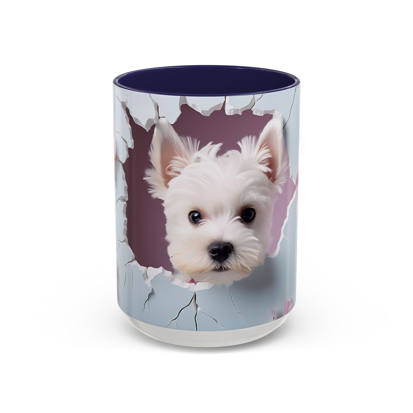 Adorable and Functional: 3D Dog - Accent Coffee Mug (11oz, 15oz) Mely Mela