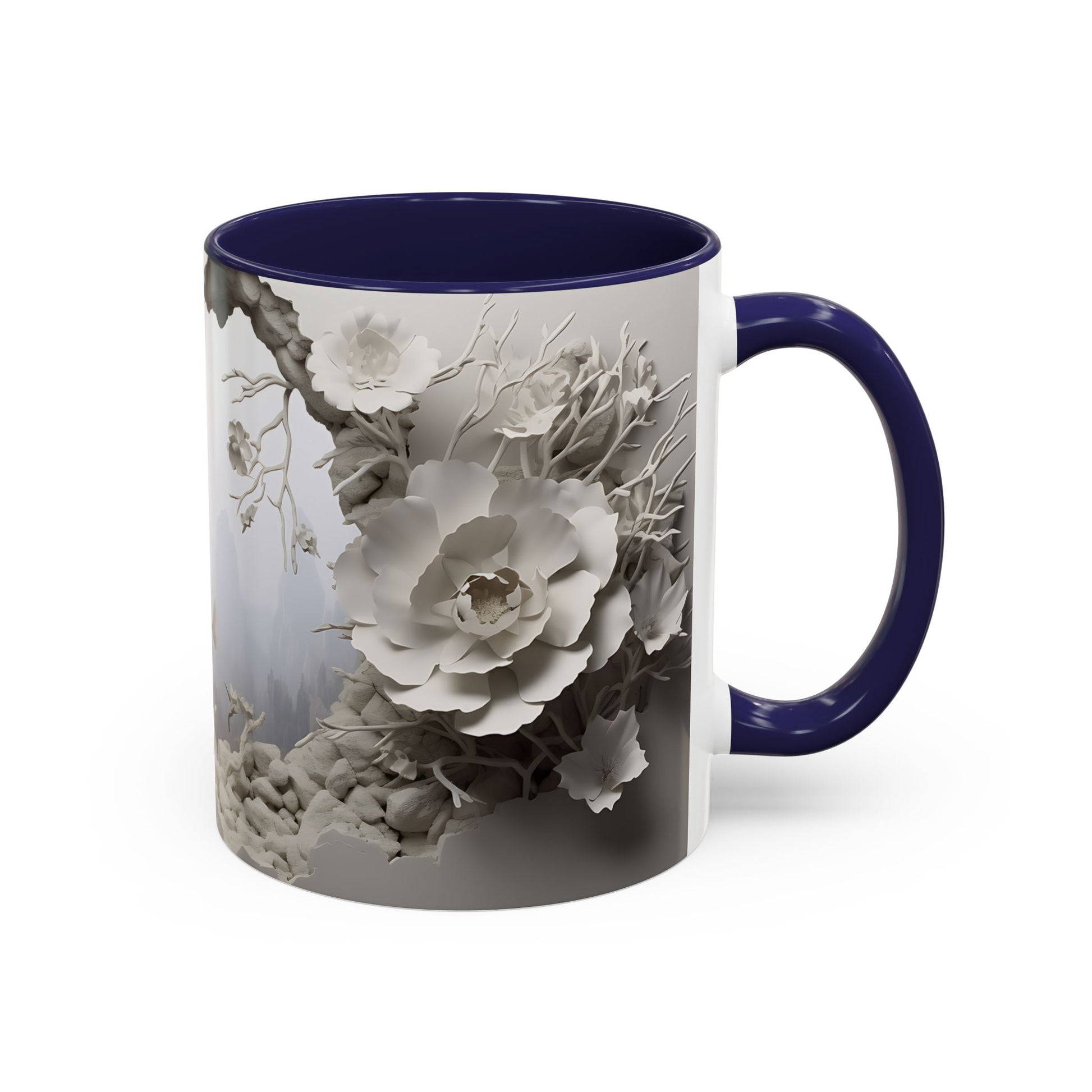 Elevate Your Morning Routine with the 3D Misty Forest - Accent Coffee Mug (11, 15oz) Mely Mela