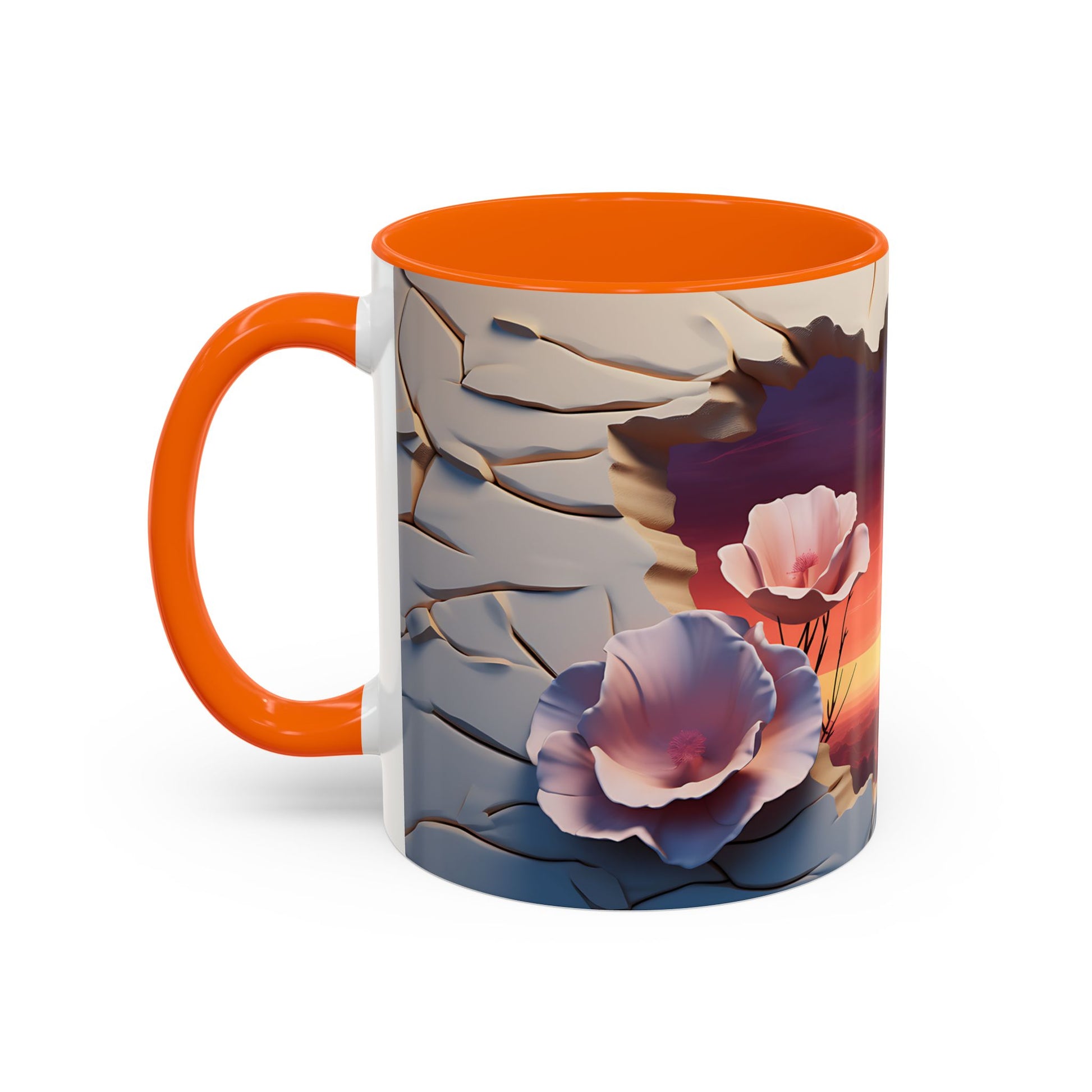 Elevate Every Sip with the 3D Canyon at Dusk - Accent Coffee Mug (11, 15oz) Mely Mela