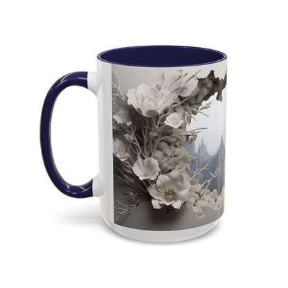 Elevate Your Morning Routine with the 3D Misty Forest - Accent Coffee Mug (11, 15oz) Mely Mela