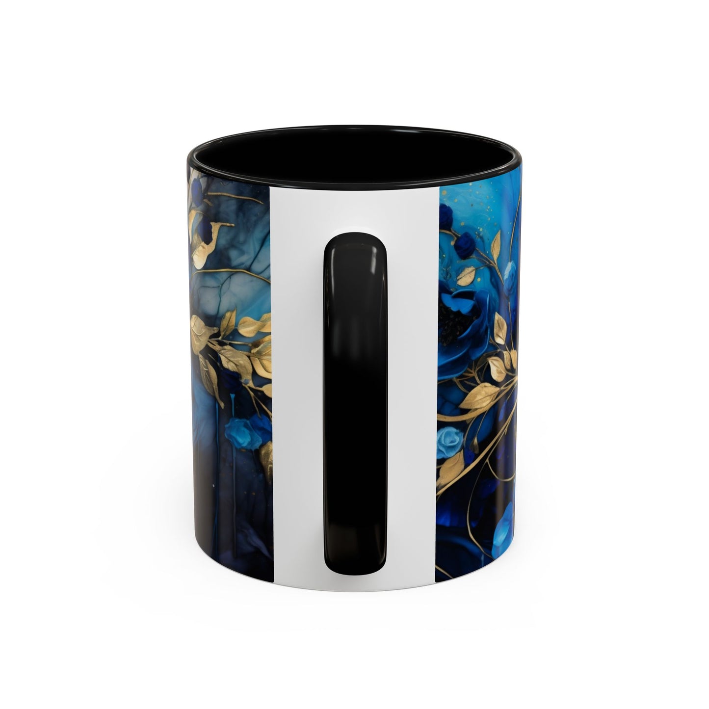 Elegance in Every Sip: Blue Roses - Accent Coffee Mug (11, 15oz) Mely Mela