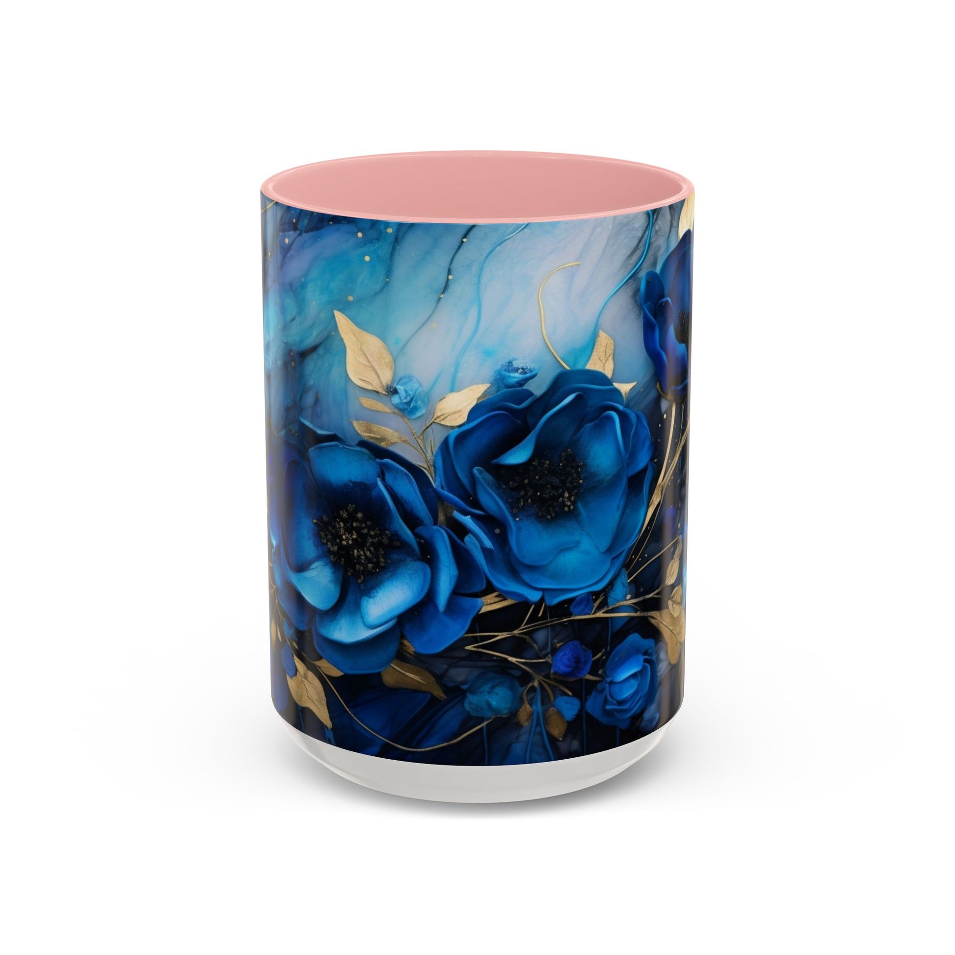 Elegance in Every Sip: Blue Roses - Accent Coffee Mug (11, 15oz) Mely Mela