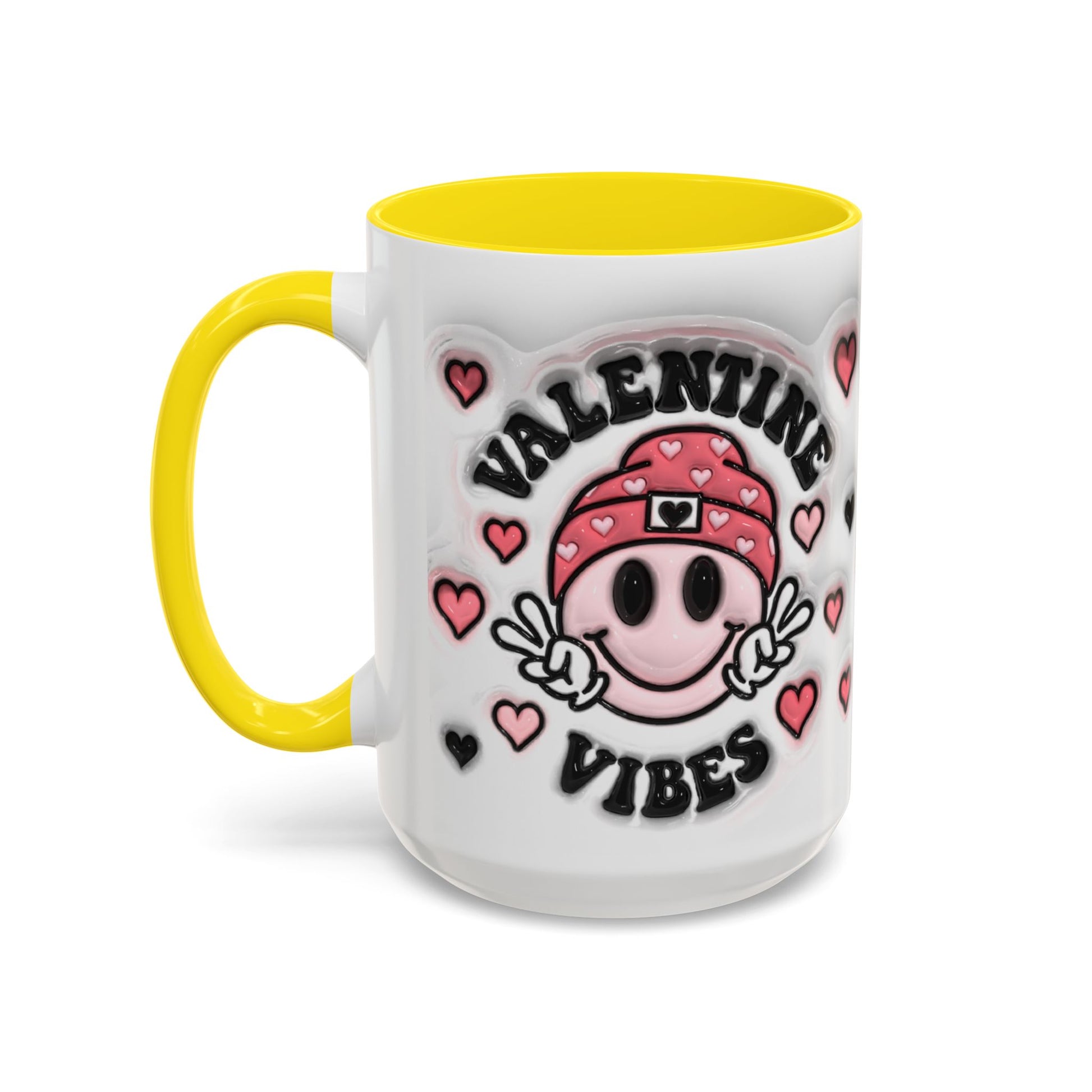 Valentine Vibes - Accent Coffee Mug (11oz, 15oz) Mely Mela