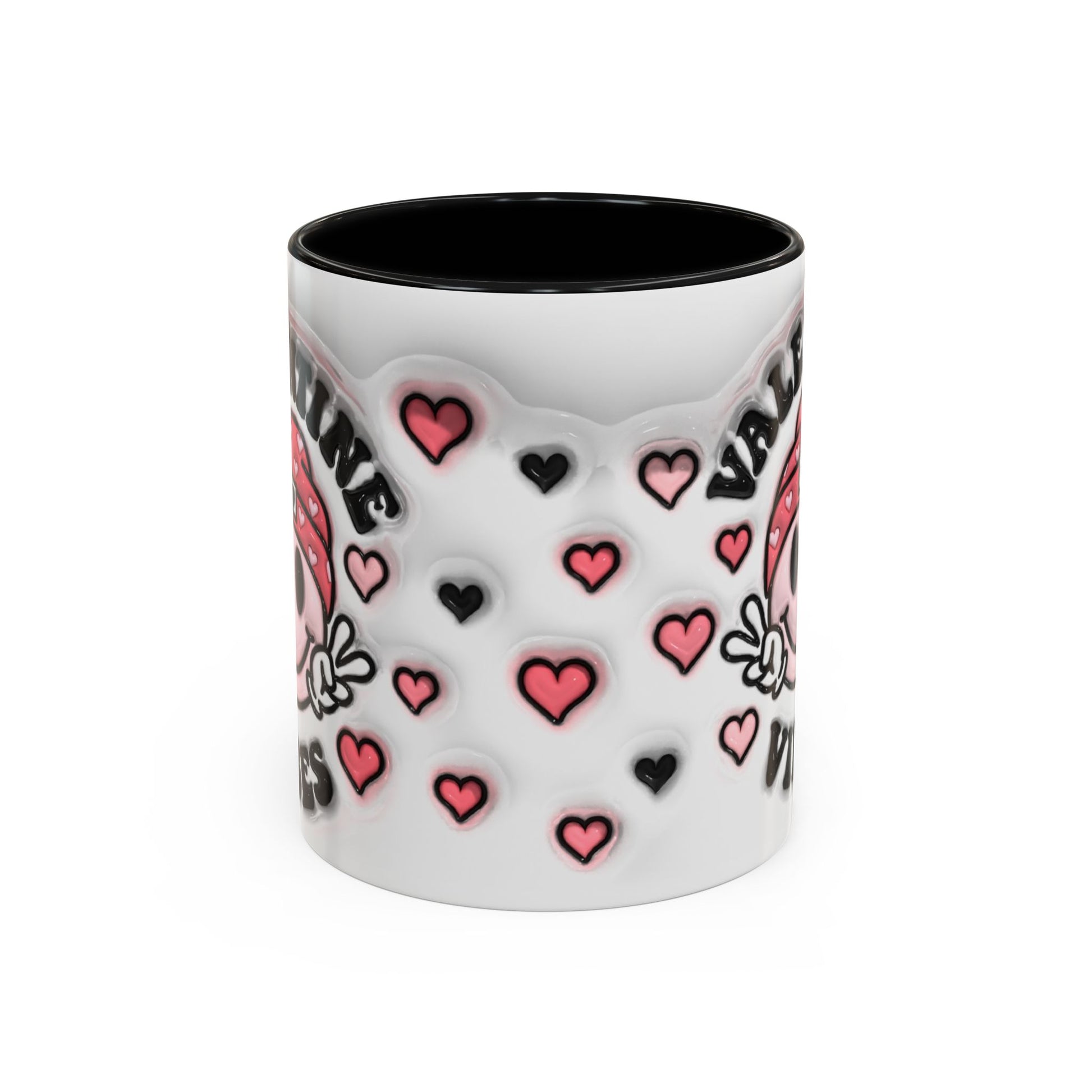 Valentine Vibes - Accent Coffee Mug (11oz, 15oz) Mely Mela