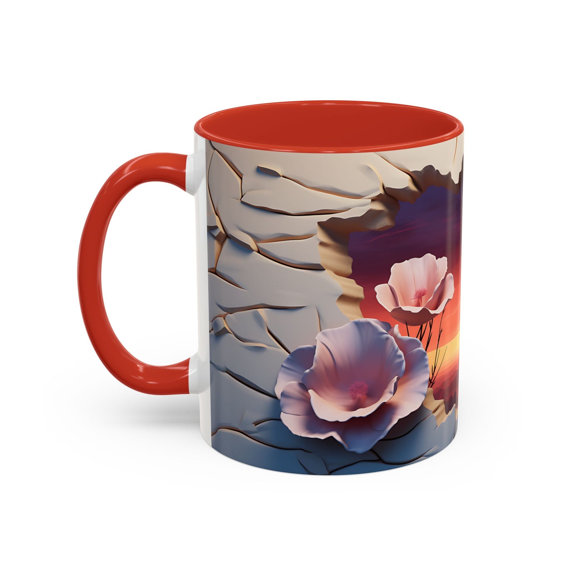 Elevate Every Sip with the 3D Canyon at Dusk - Accent Coffee Mug (11, 15oz) Mely Mela