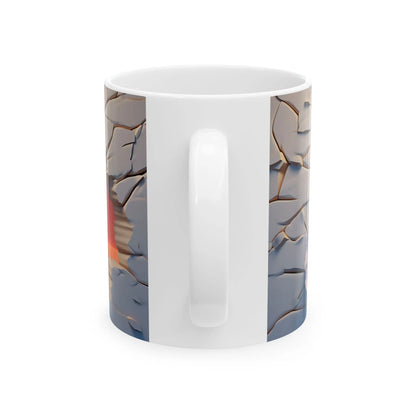 Elevate Every Sip with the 3D Canyon at Dusk - Ceramic Mug (11oz, 15oz) Mely Mela