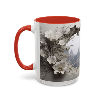 Elevate Your Morning Routine with the 3D Misty Forest - Accent Coffee Mug (11, 15oz) Mely Mela