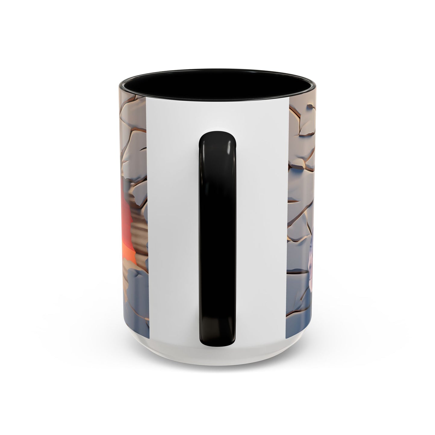 Elevate Every Sip with the 3D Canyon at Dusk - Accent Coffee Mug (11, 15oz) Mely Mela