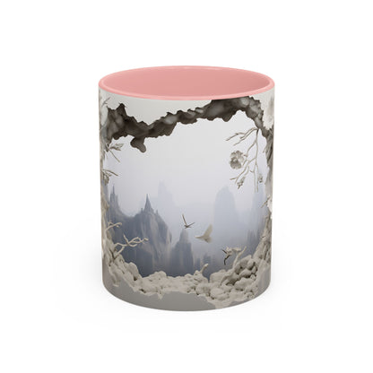 Elevate Your Morning Routine with the 3D Misty Forest - Accent Coffee Mug (11, 15oz) Mely Mela