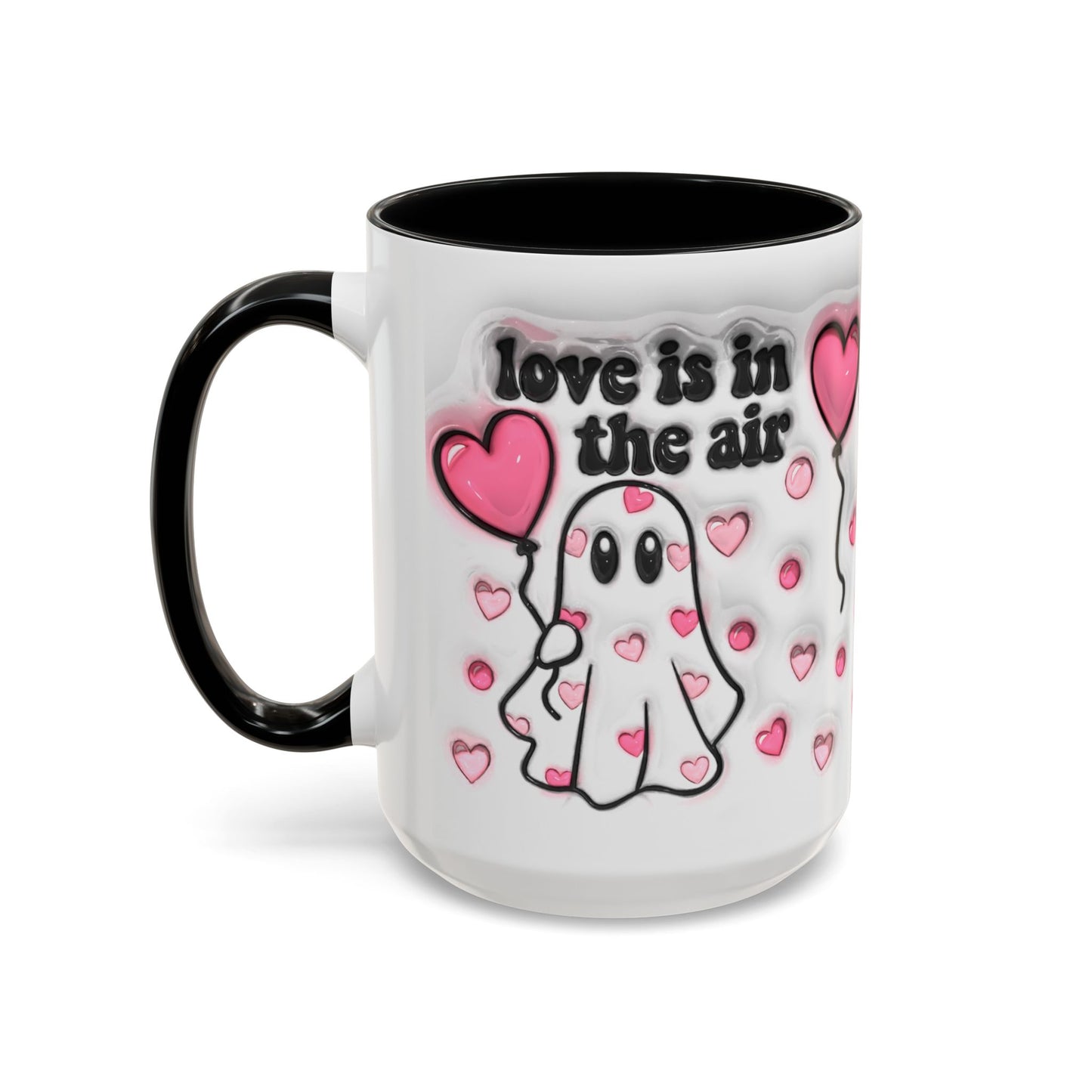 "Love is in the Air" Accent Coffee Mug – Perfect Valentine’s Day Gift (11oz & 15oz) Mely Mela