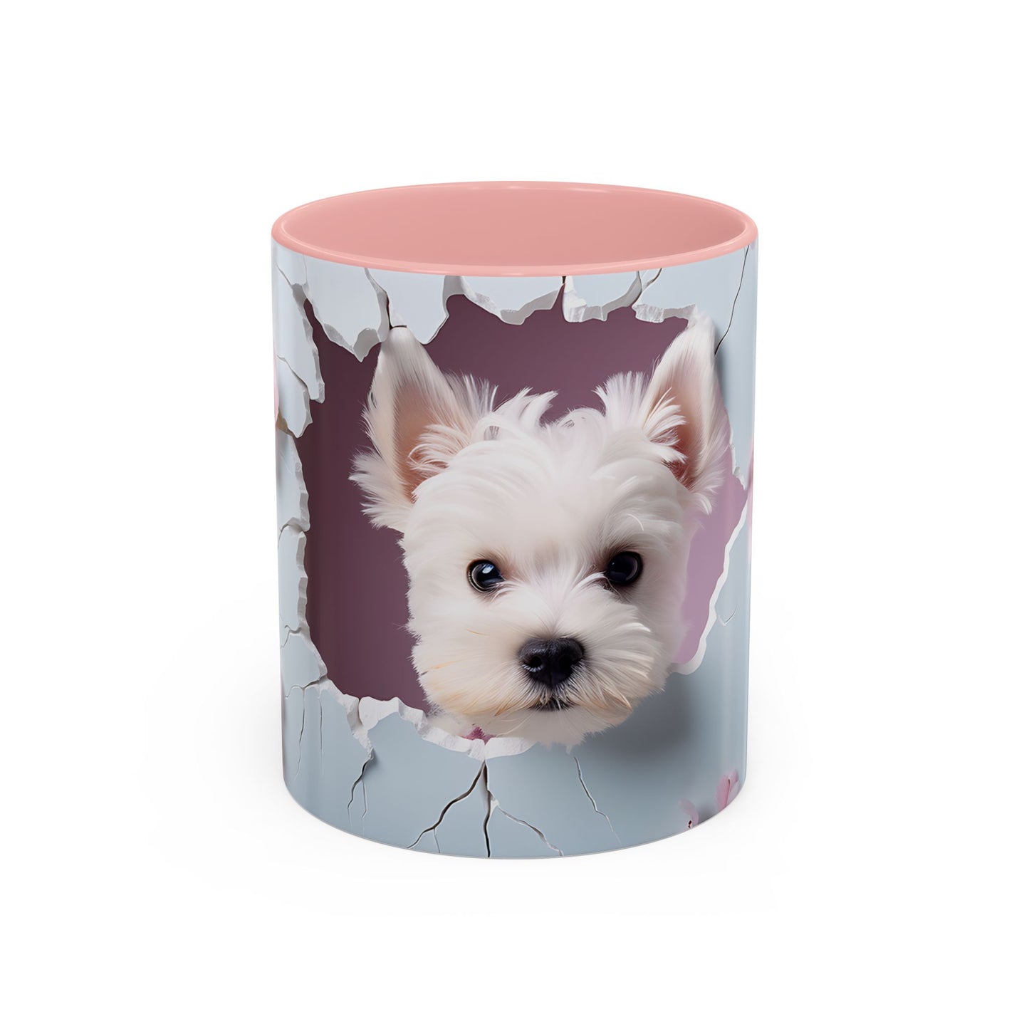 Adorable and Functional: 3D Dog - Accent Coffee Mug (11oz, 15oz) Mely Mela