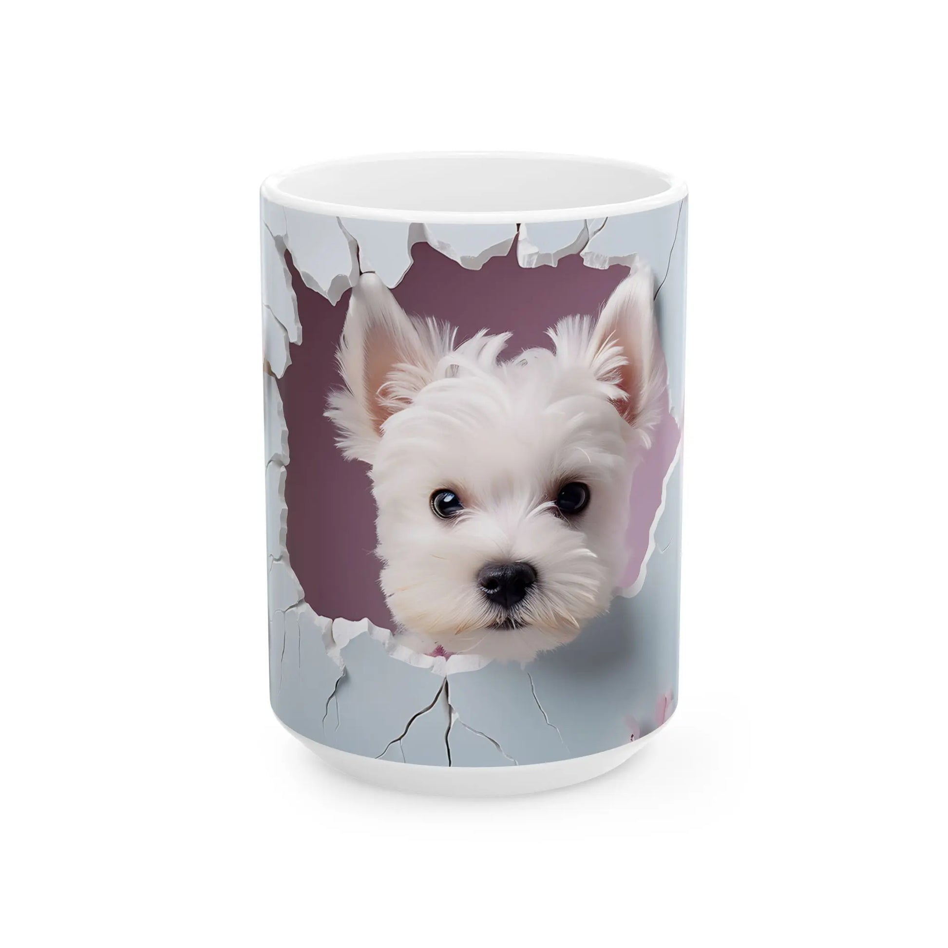 Adorable and Functional: 3D Dog - Ceramic Mug (11oz, 15oz) Mely Mela