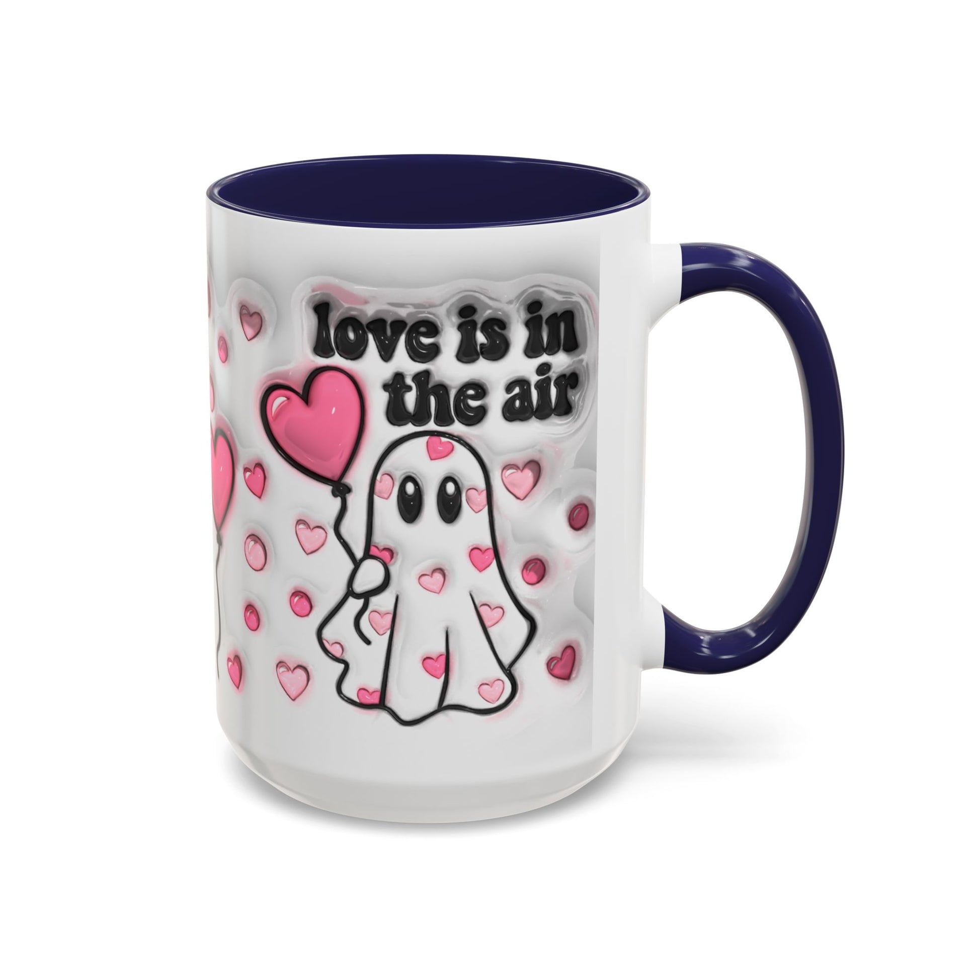 "Love is in the Air" Accent Coffee Mug – Perfect Valentine’s Day Gift (11oz & 15oz) Mely Mela