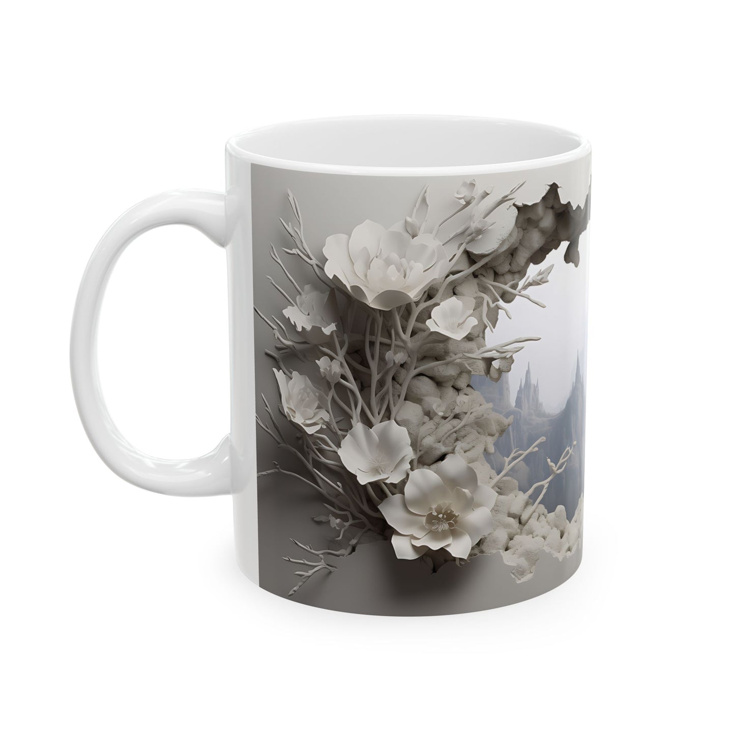 Elevate Your Morning Routine with the 3D Misty Forest - Ceramic Mug (11oz, 15oz) Mely Mela