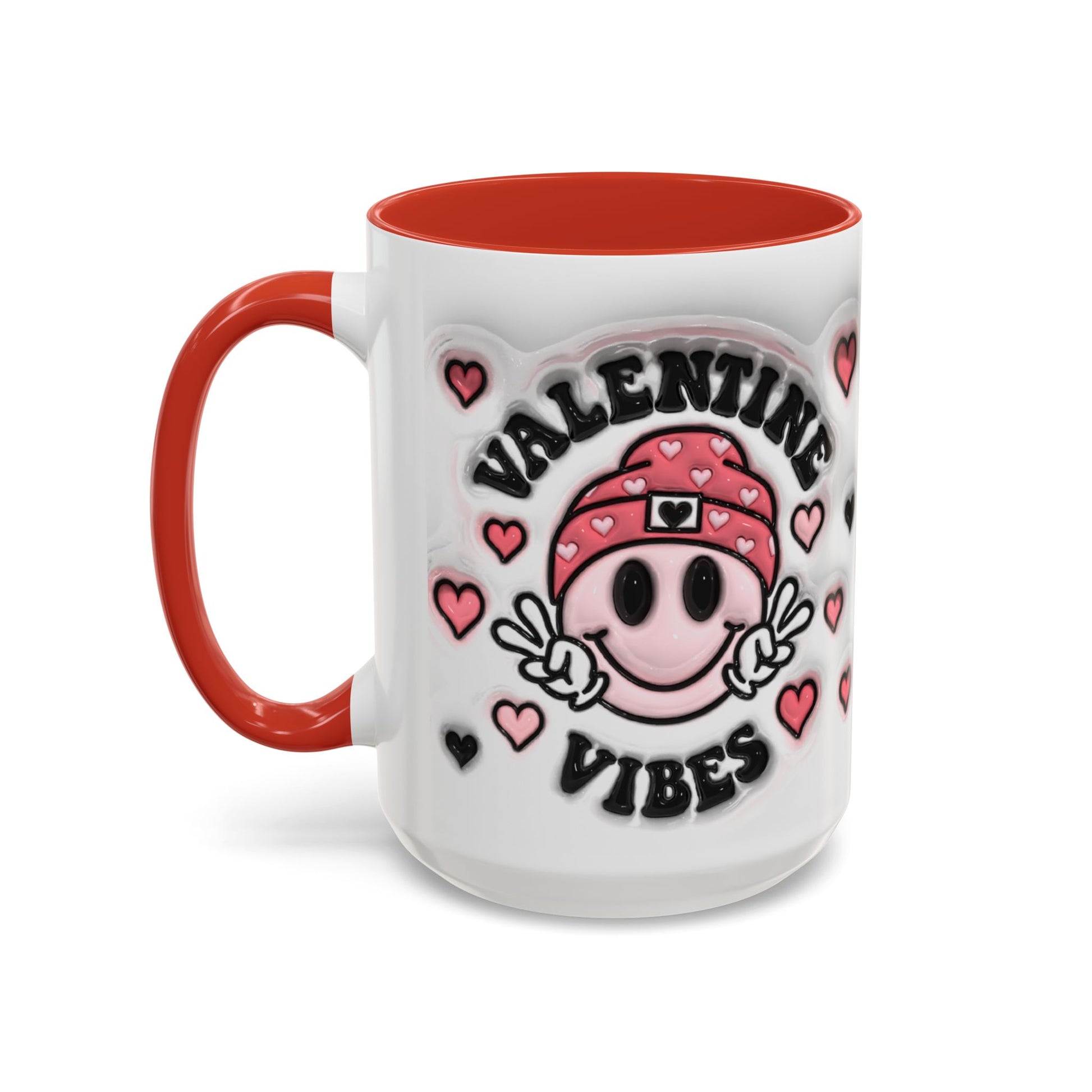 Valentine Vibes - Accent Coffee Mug (11oz, 15oz) Mely Mela