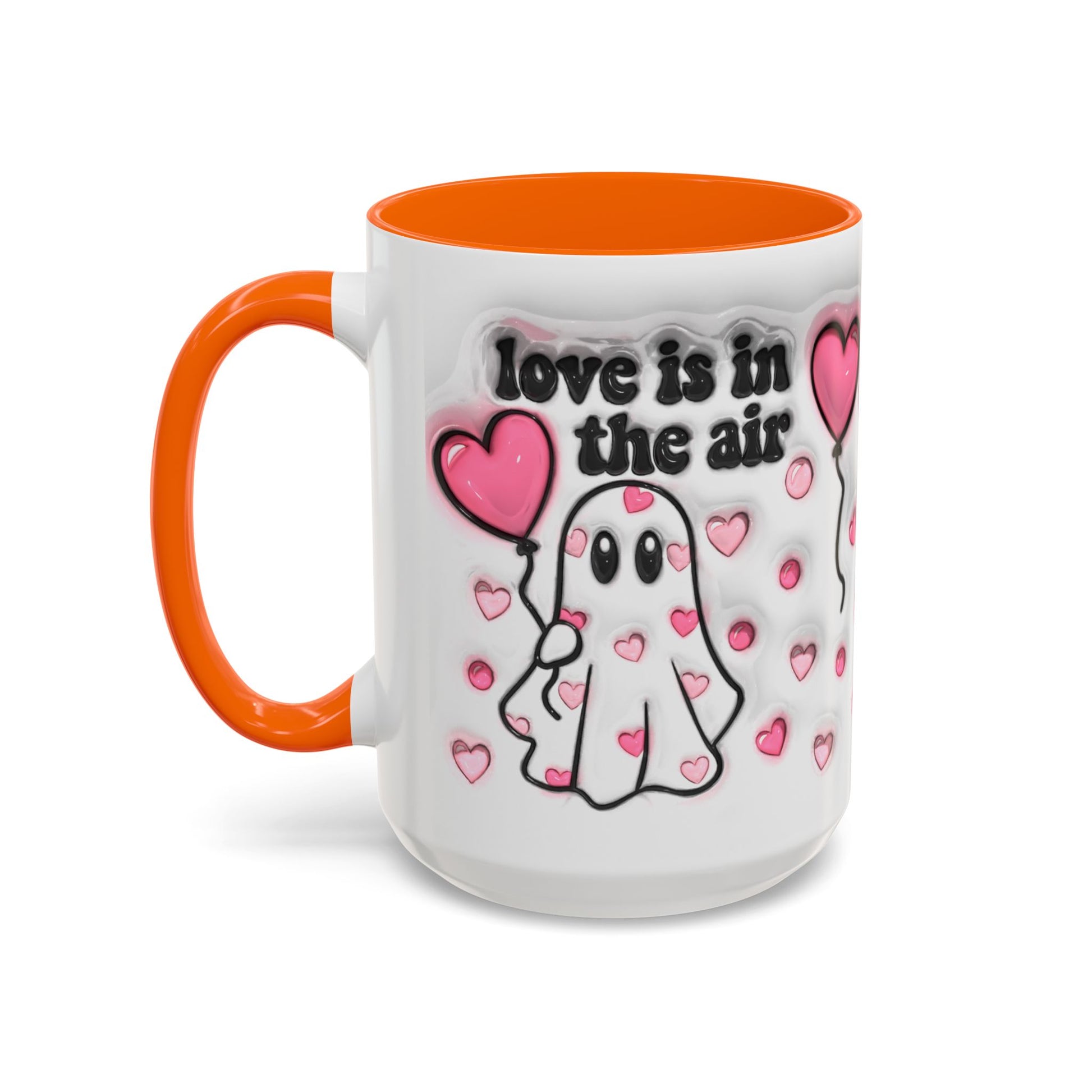 "Love is in the Air" Accent Coffee Mug – Perfect Valentine’s Day Gift (11oz & 15oz) Mely Mela