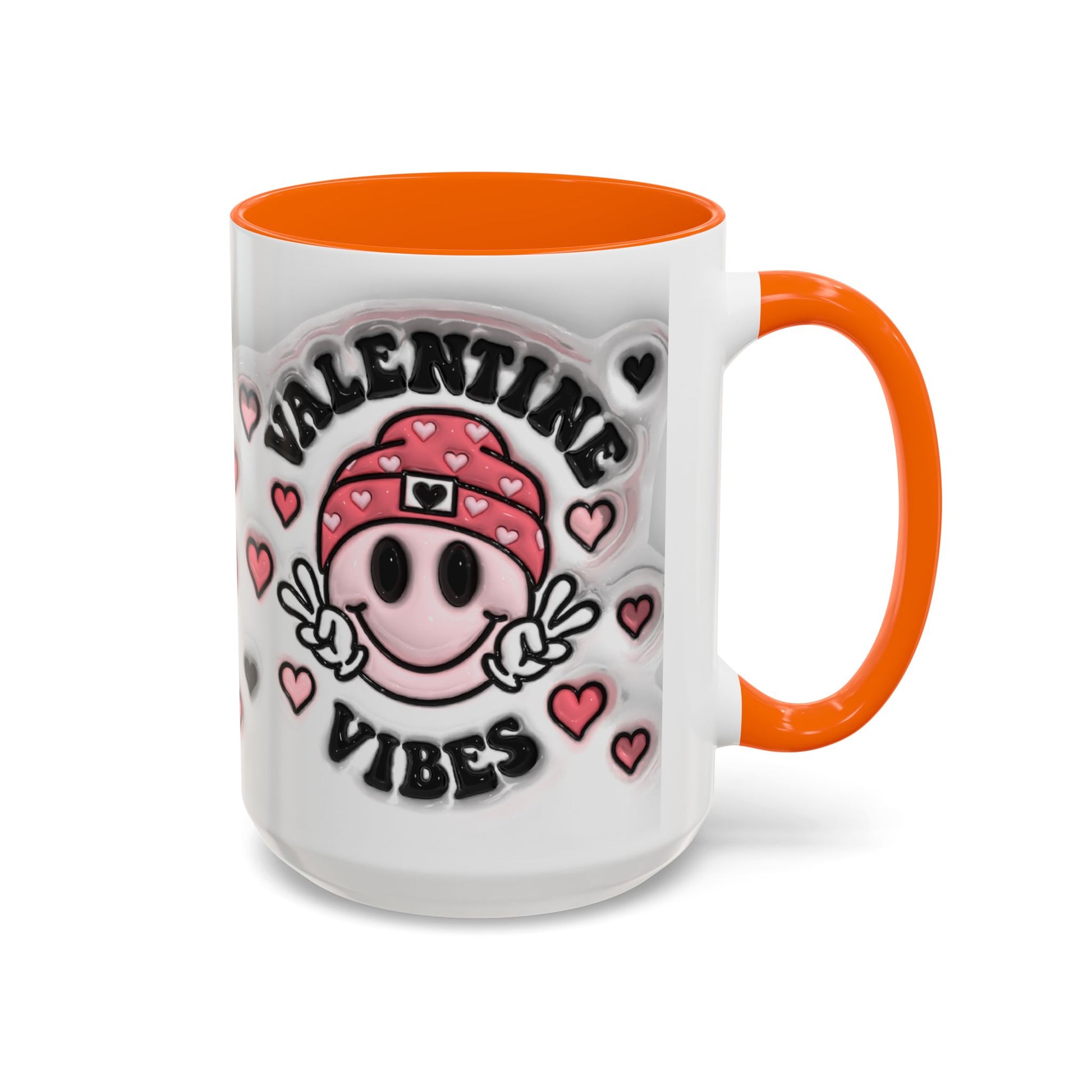 Valentine Vibes - Accent Coffee Mug (11oz, 15oz) Mely Mela