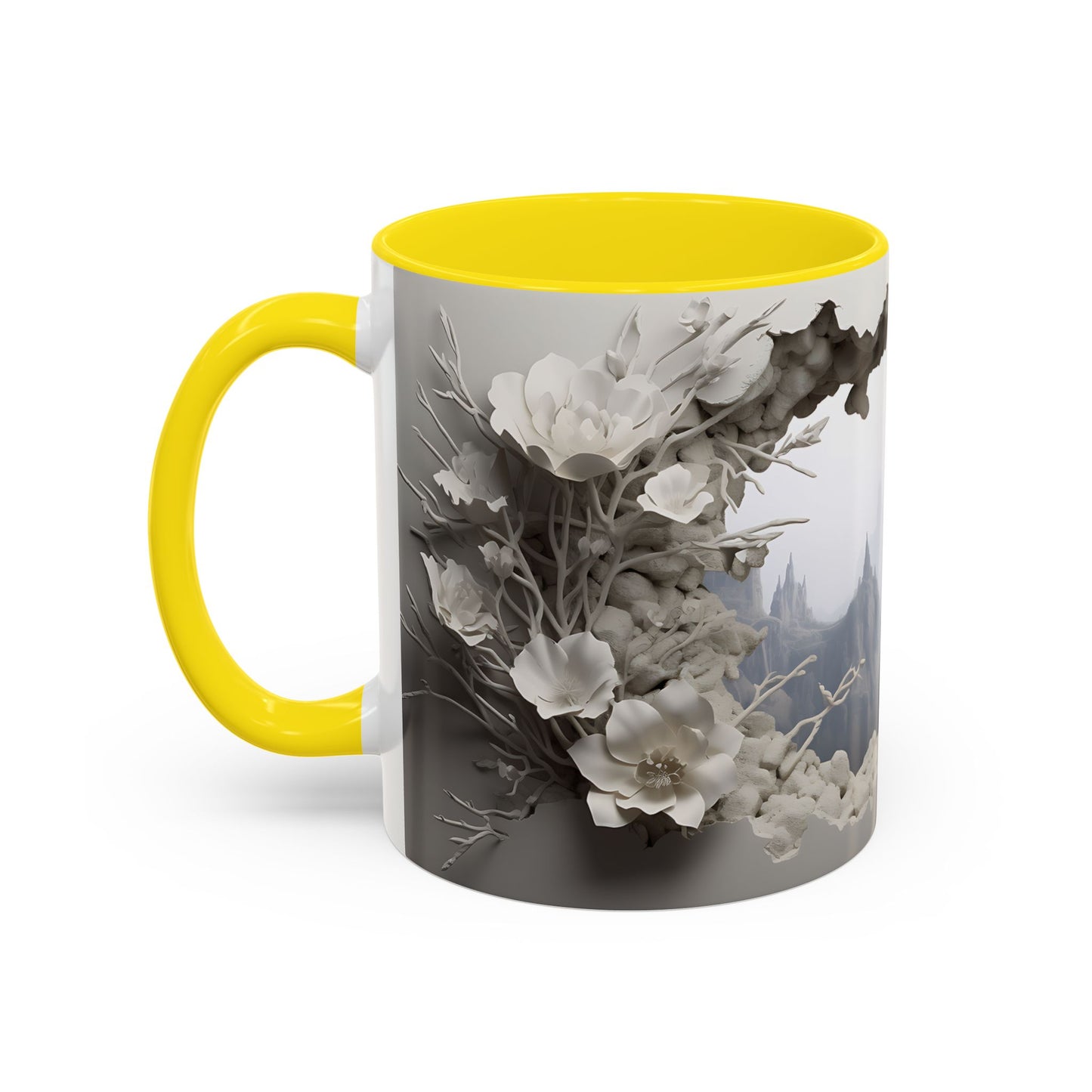 Elevate Your Morning Routine with the 3D Misty Forest - Accent Coffee Mug (11, 15oz) Mely Mela