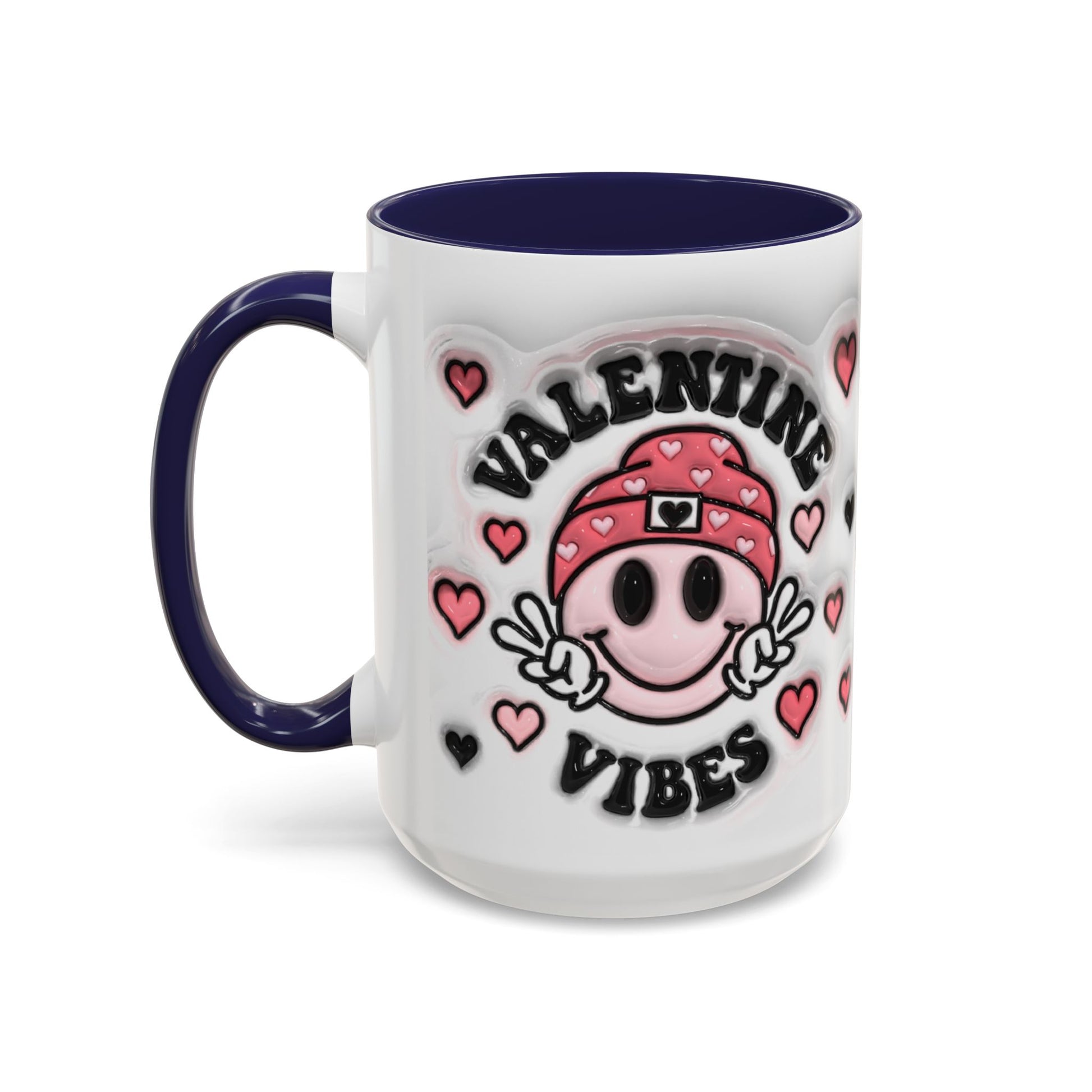 Valentine Vibes - Accent Coffee Mug (11oz, 15oz) Mely Mela