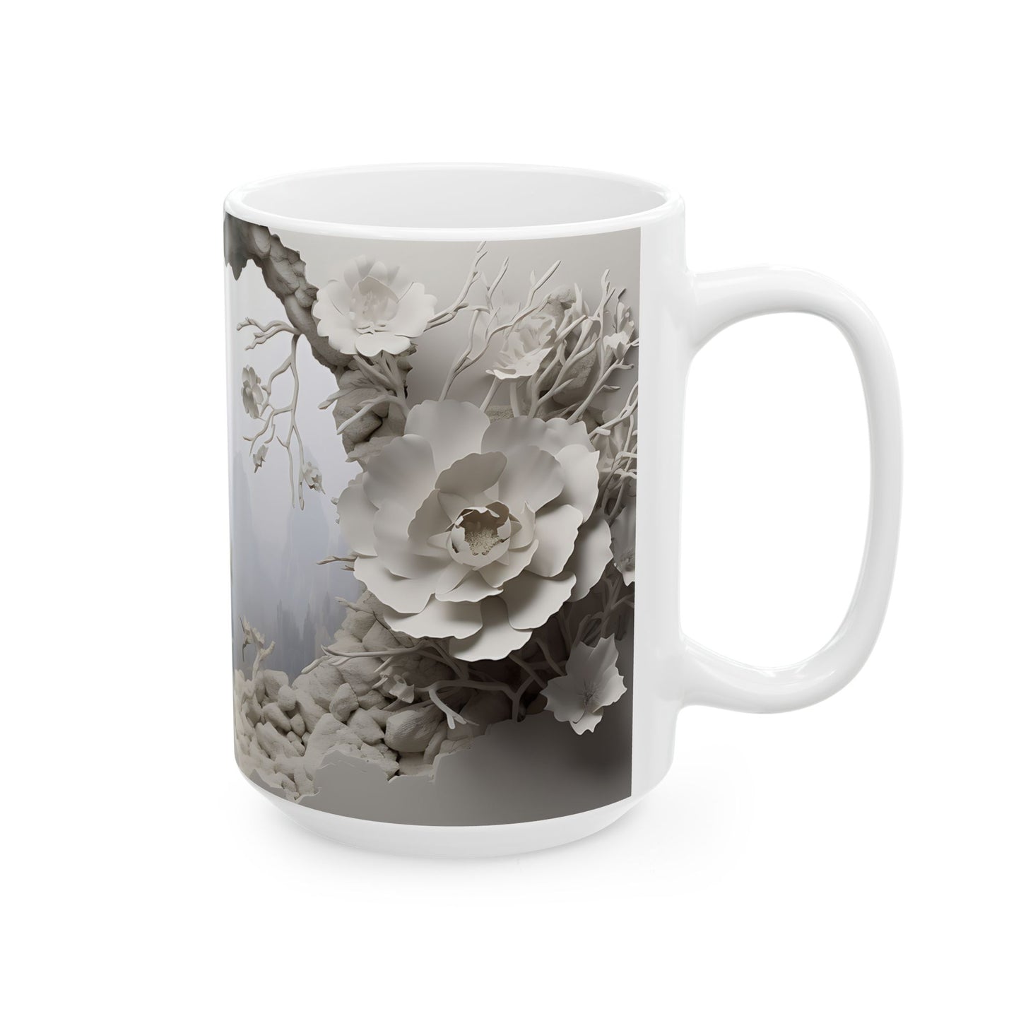 Elevate Your Morning Routine with the 3D Misty Forest - Ceramic Mug (11oz, 15oz) Mely Mela