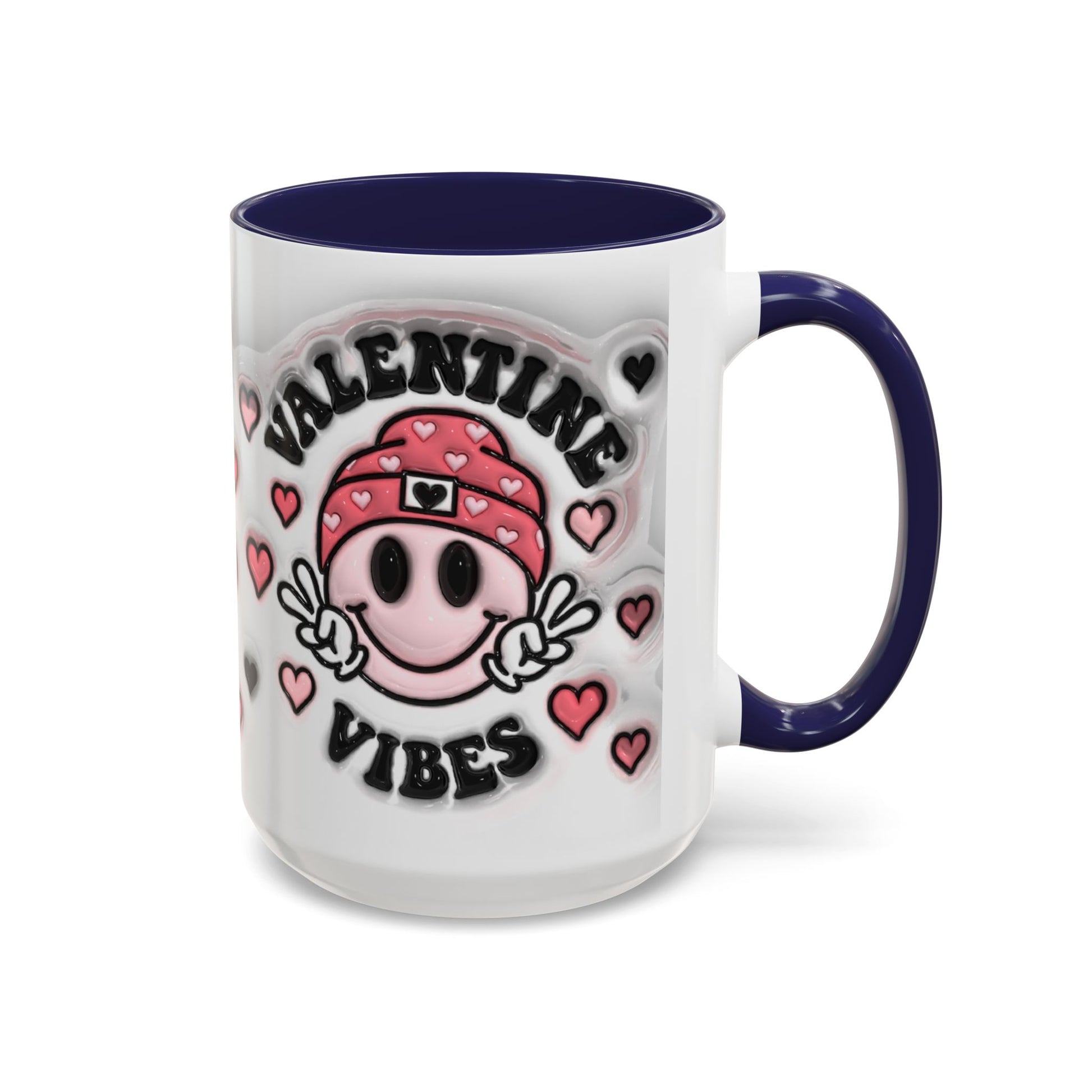 Valentine Vibes - Accent Coffee Mug (11oz, 15oz) Mely Mela