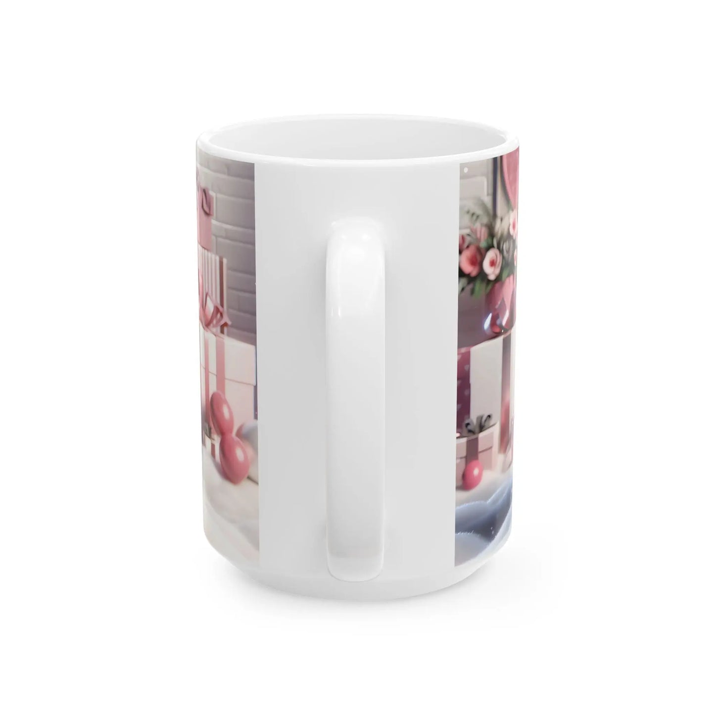 Bring Charm to Every Sip with the 3D Valentine Cute Panda And Heart - Ceramic Mug (11oz, 15oz) Mely Mela