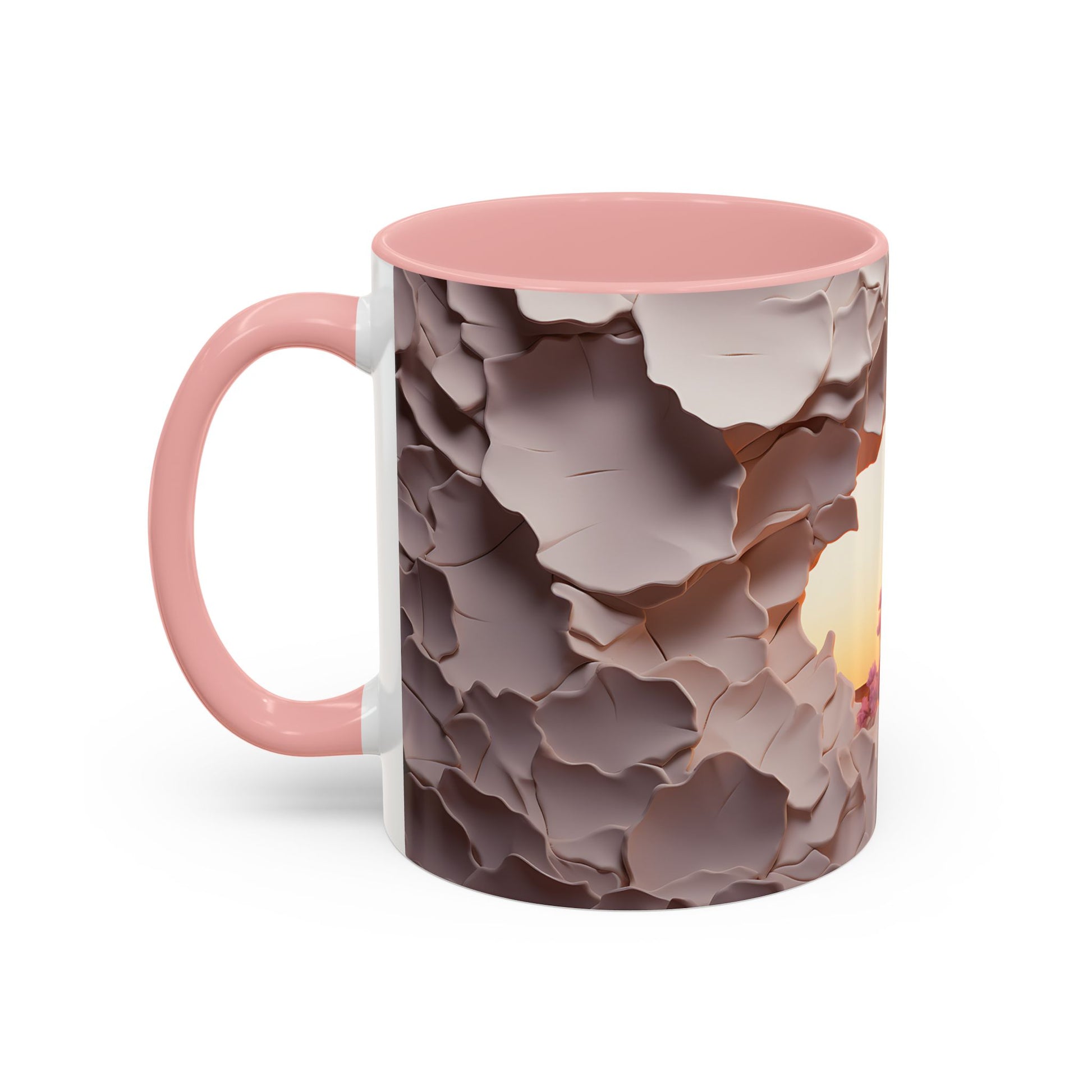 Elevate Your Coffee Break with the 3D Canyon at Dusk - Accent Coffee Mug (11oz, 15oz) Mely Mela