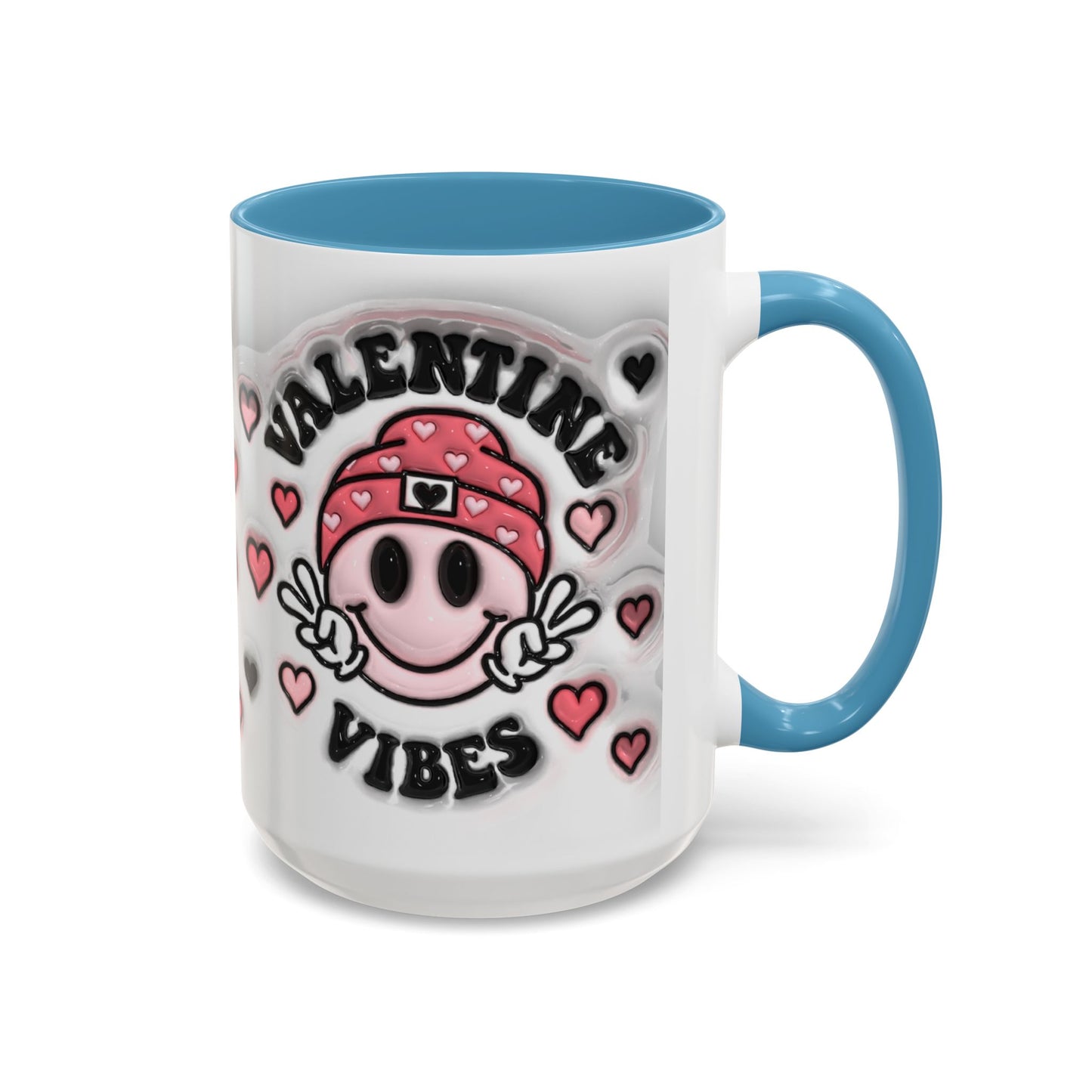 Valentine Vibes - Accent Coffee Mug (11oz, 15oz) Mely Mela