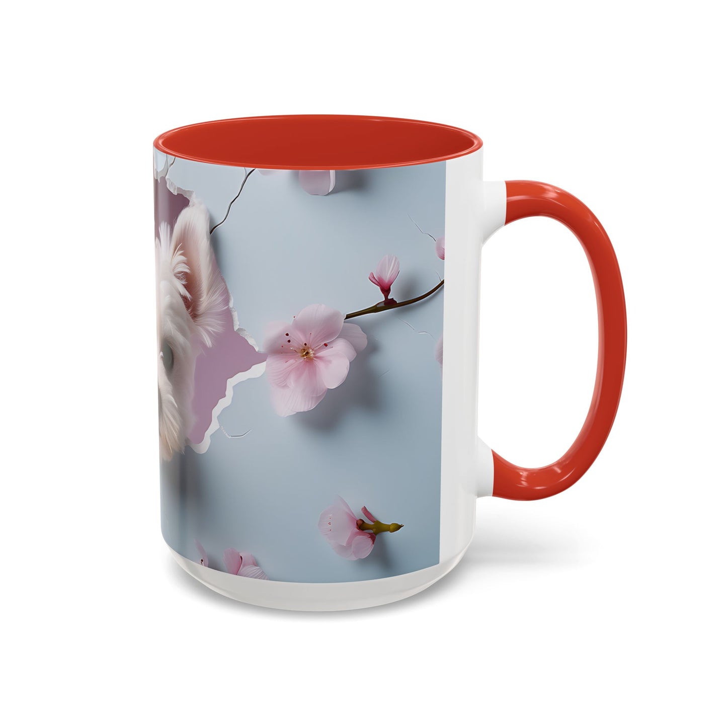 Adorable and Functional: 3D Dog - Accent Coffee Mug (11oz, 15oz) Mely Mela