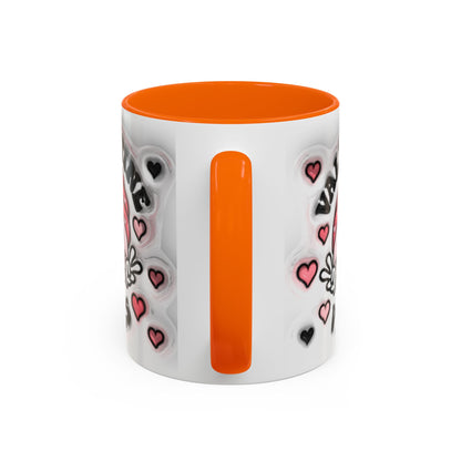 Valentine Vibes - Accent Coffee Mug (11oz, 15oz) Mely Mela